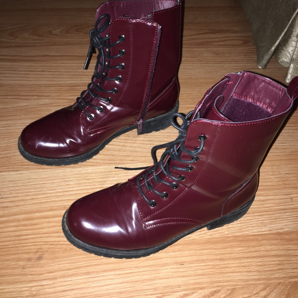 Patent combat boots